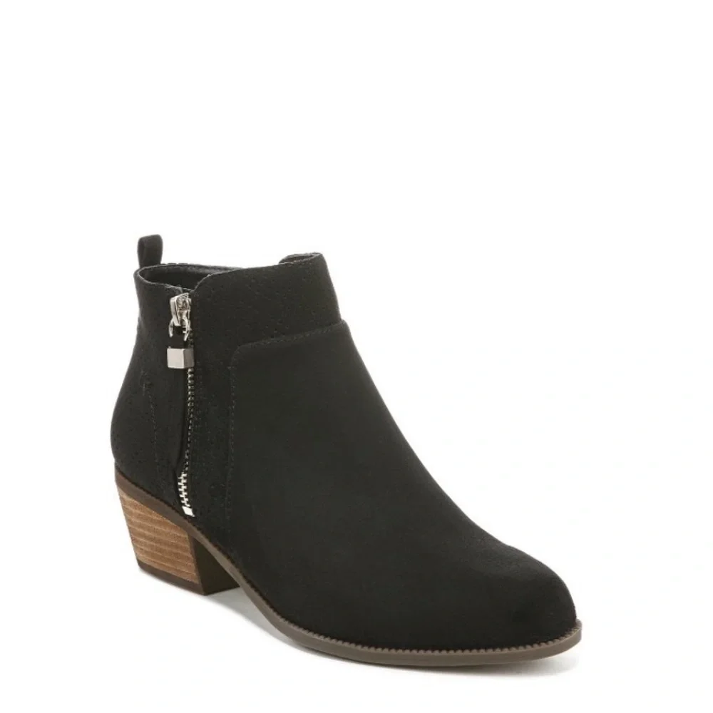 Dr. Scholl's Womens Brianna Ankle Bootie Black 7.5 M new